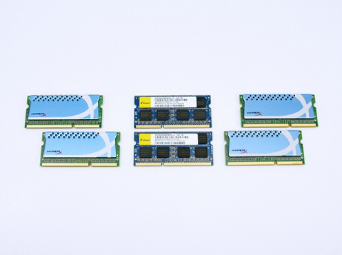 3 Way DDR3 SODIMM Comparison 