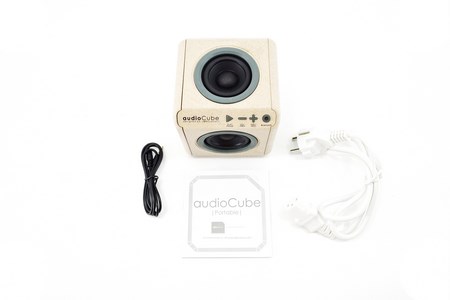 audio cube portable wood 5t