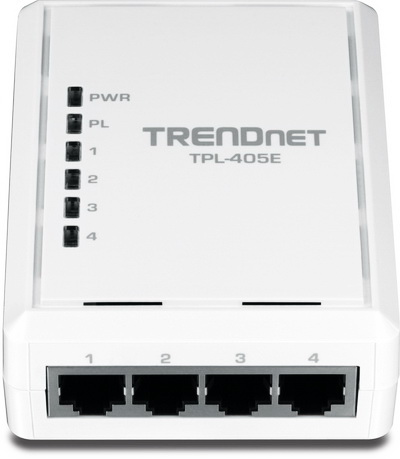 TRENDnet TPL-405E 4-Port 500Mbps Powerline AV Adapter 