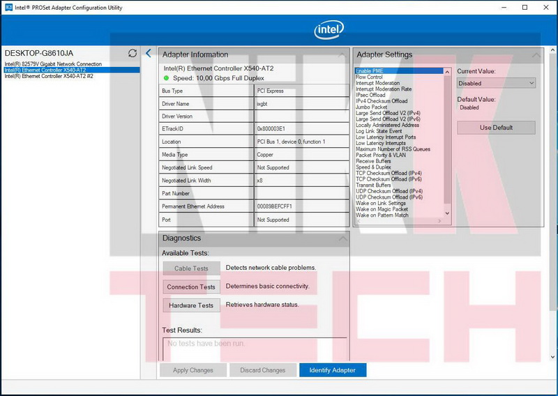 intel x540 driver page