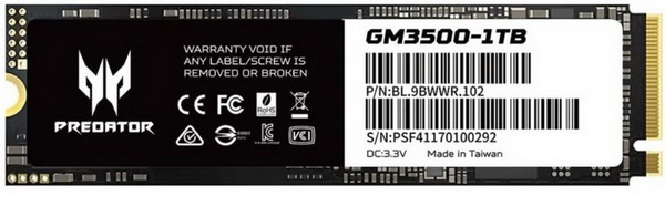 Acer predator deals ssd