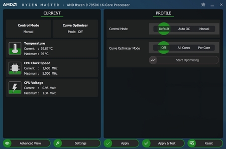 amd ryzen master 1t