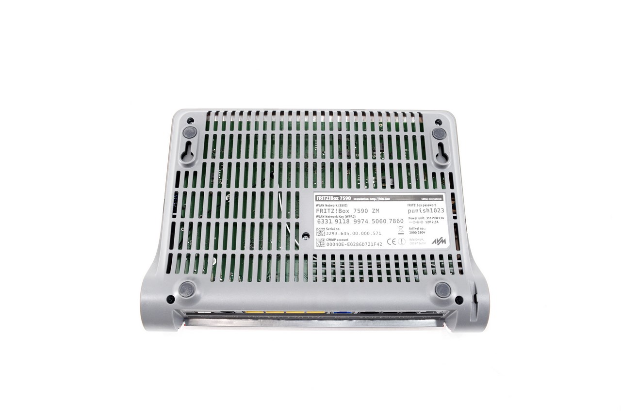 FRITZ!Box 7590 AX Exclusive Edition Wi-Fi 6 Router - VDSL/FTTH, 2533 Mbps, White