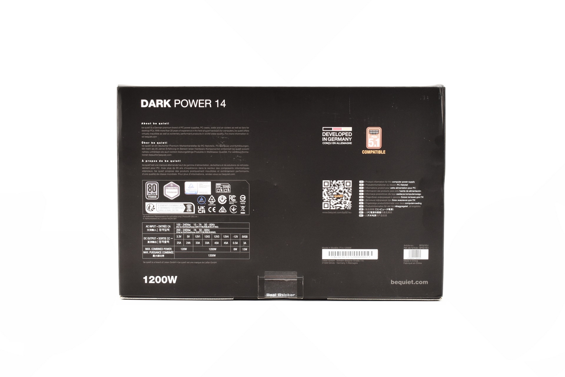 Be Quiet! Dark Power Pro 12 1200W 80 Plus Titanium Modular: Comparador de Precios