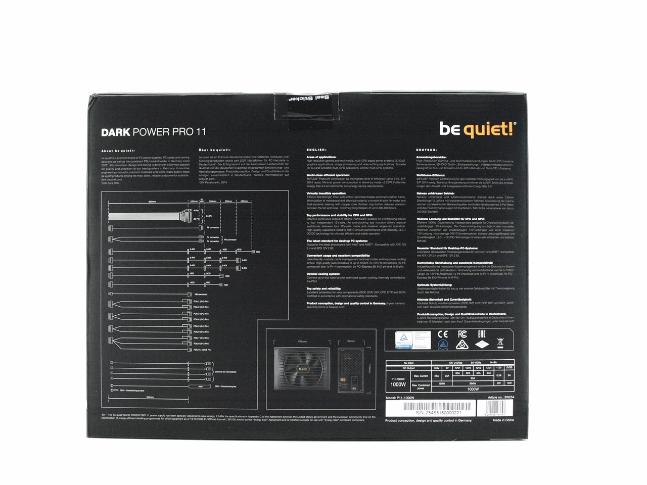 Be Quiet! Dark Power Pro 11 1000W Power Supply Unit Review