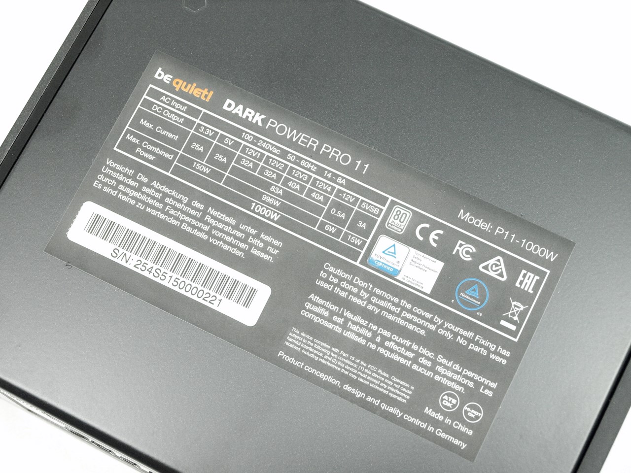 Be Quiet! Dark Power Pro 11 1000W Power Supply Unit Review