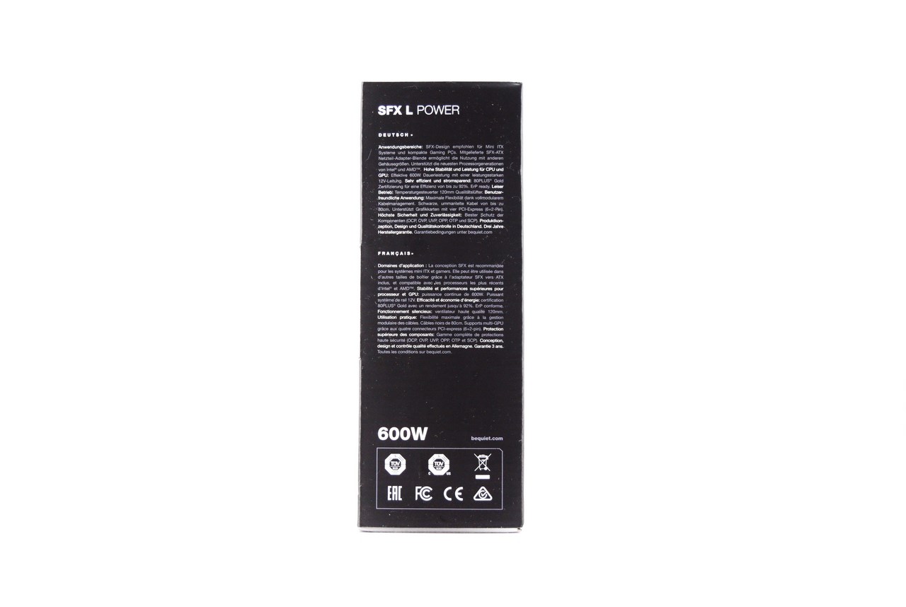 Be Quiet Sfx L Power 600w Power Supply Unit Review