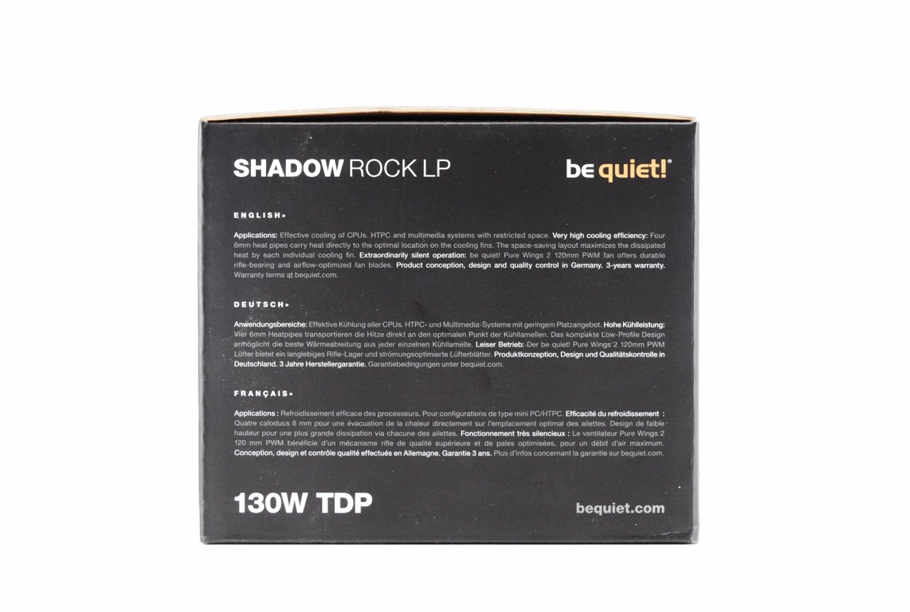 Be Quiet! Shadow Rock LP CPU Cooler Review