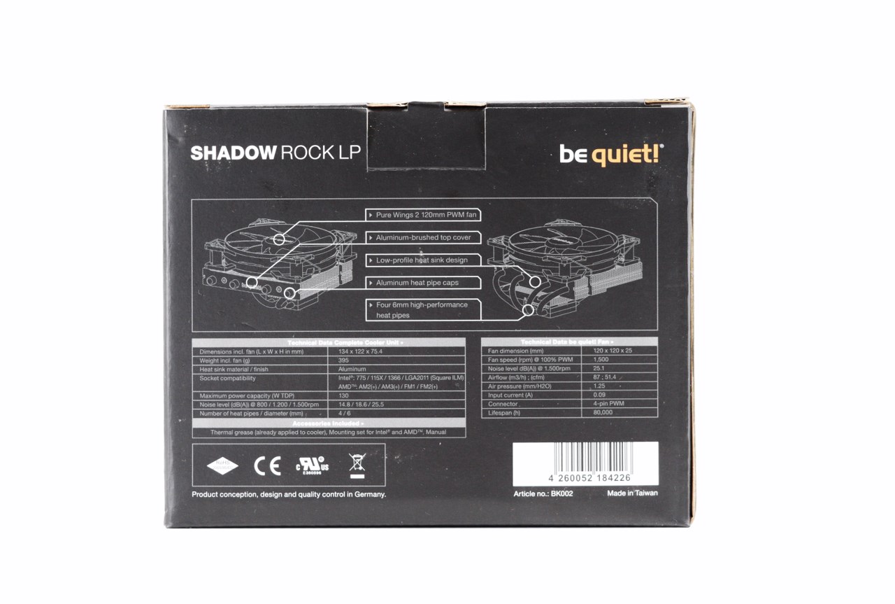 Be Quiet! Shadow Rock LP CPU Cooler Review