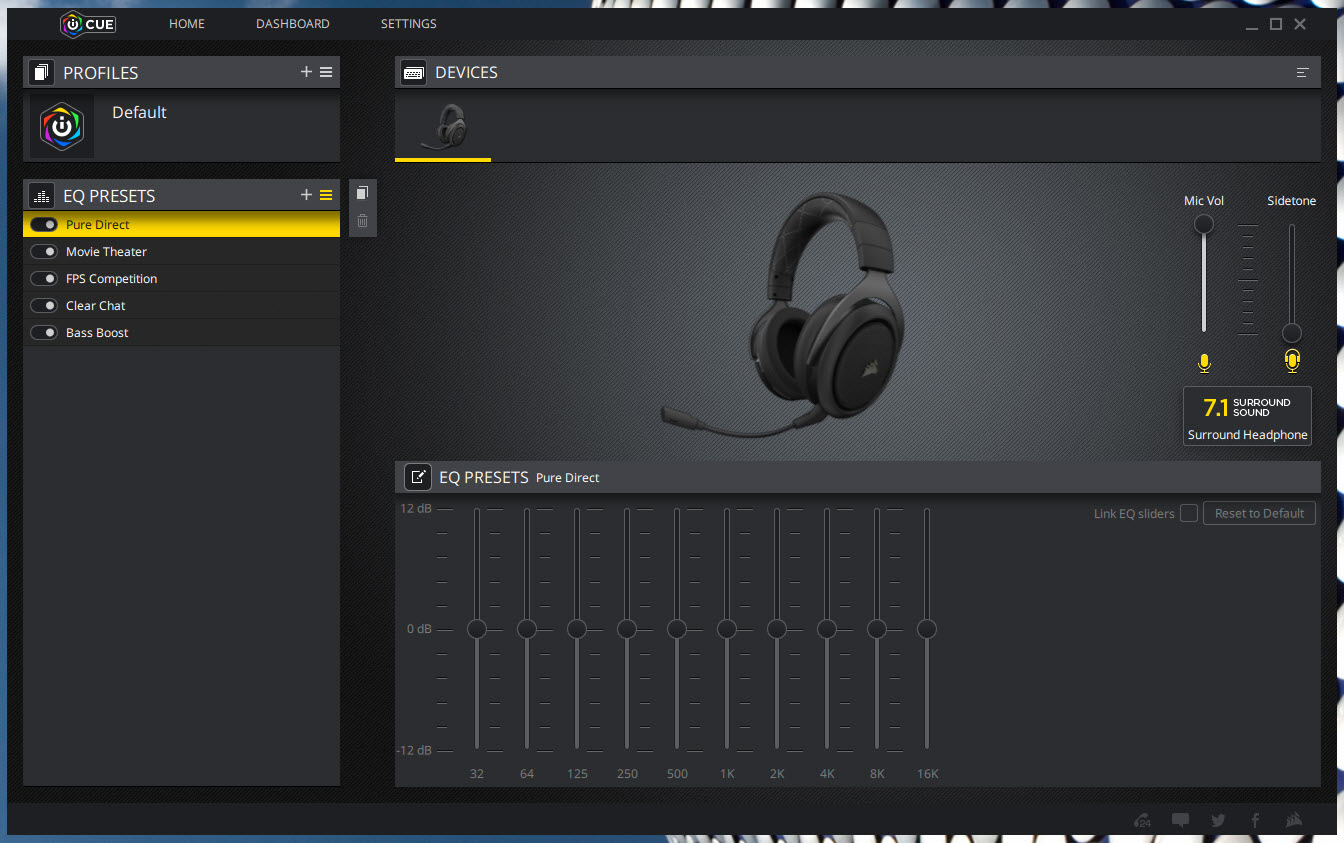 Corsair void pro bass hotsell boost