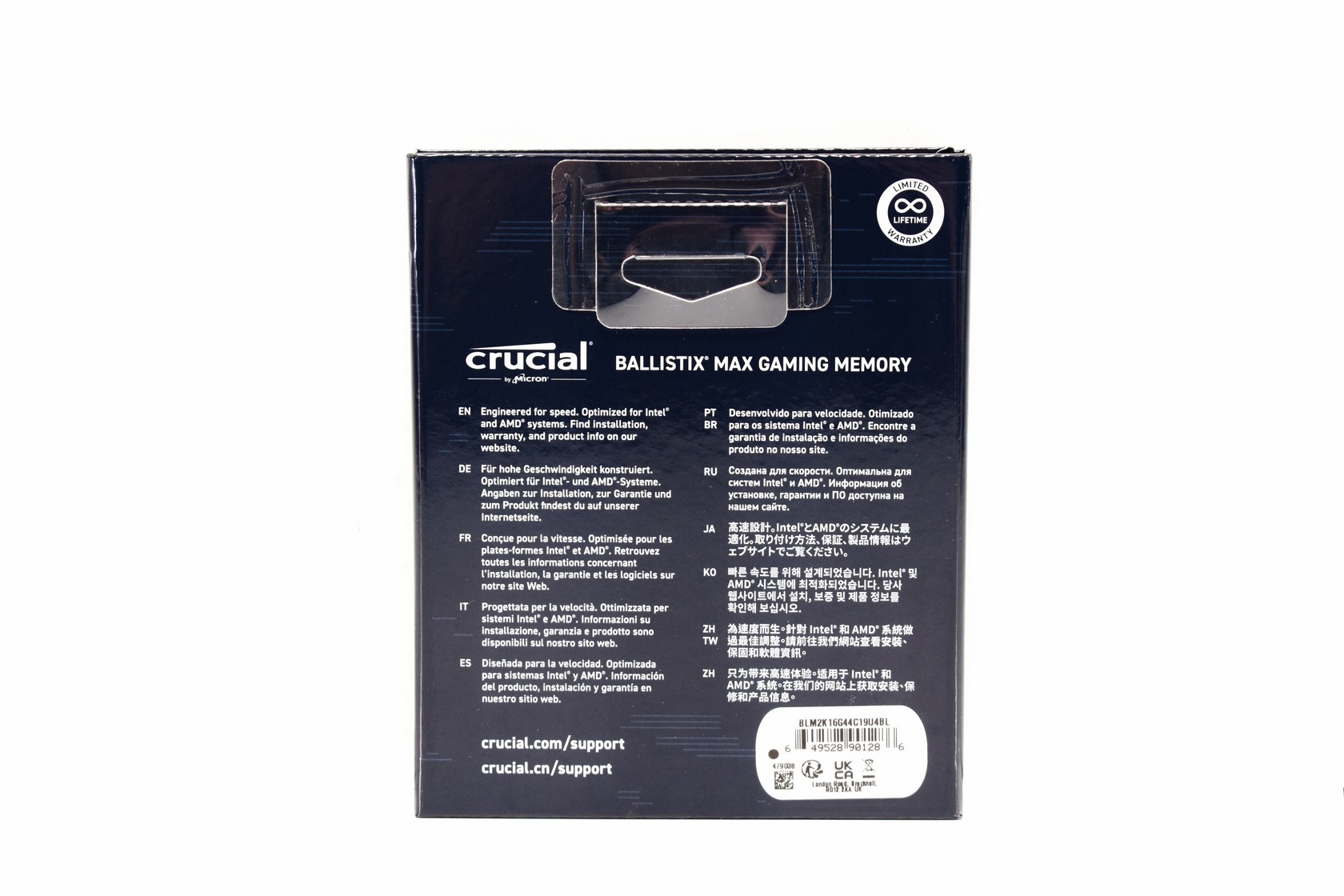 Crucial Ballistix Max RGB 32GB DDR4 4400MHZ CL19 Dual-Channel Kit