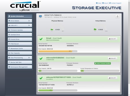crucial storage executive 1t