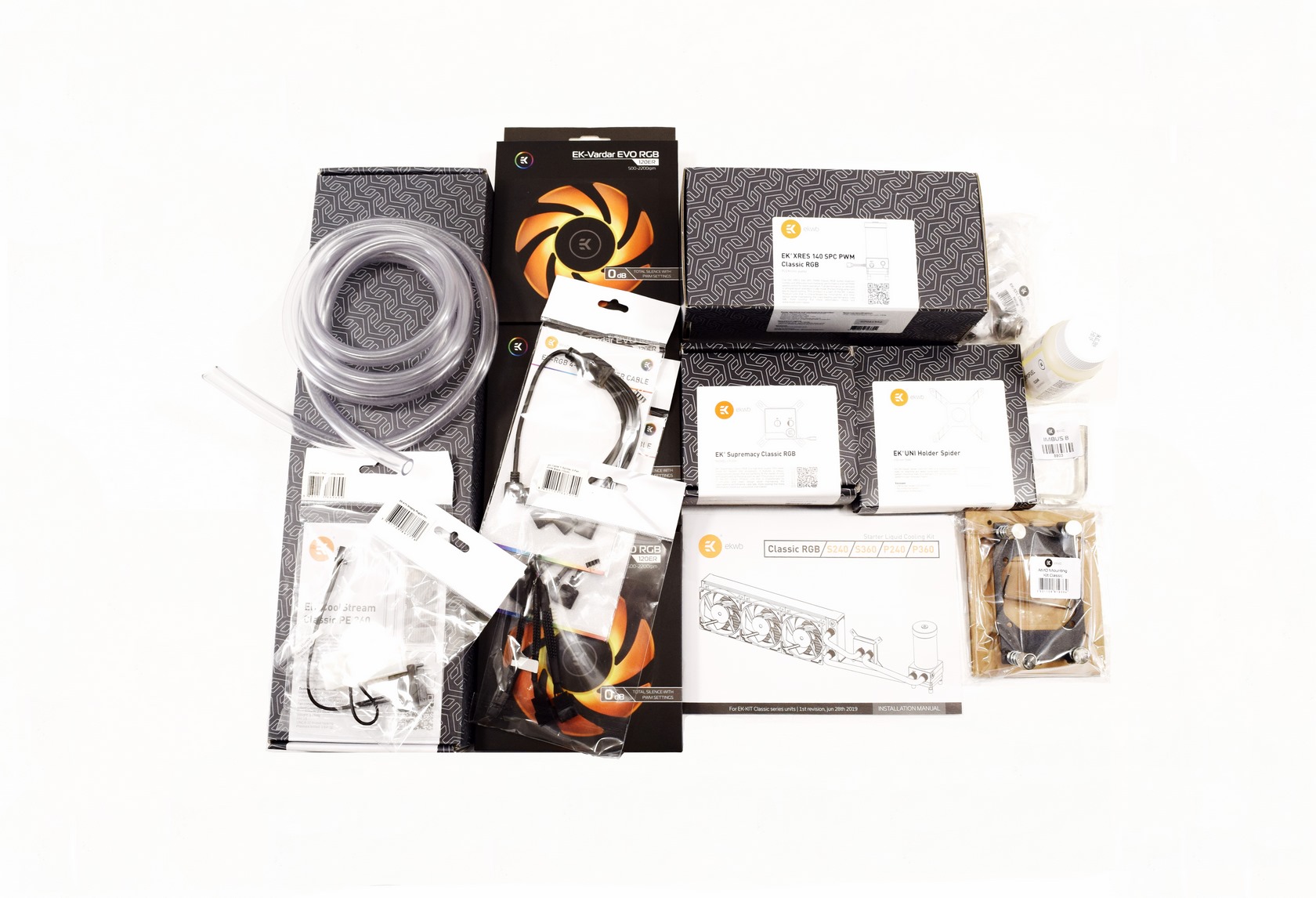 EKWB Shop EK Water Blocks Lanza El Quantum Surface Kinetics 240: Refrigeración EK-Quantum Velocity² D-RGB - AM5 Nickel + Plexi