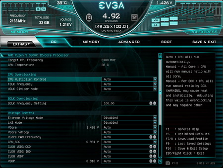 evga x570 dark 1 03 bios 1t