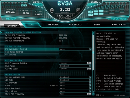 evga z790 dark bios 1t