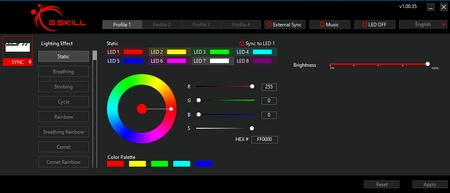 gskill trident z lighting control 1t