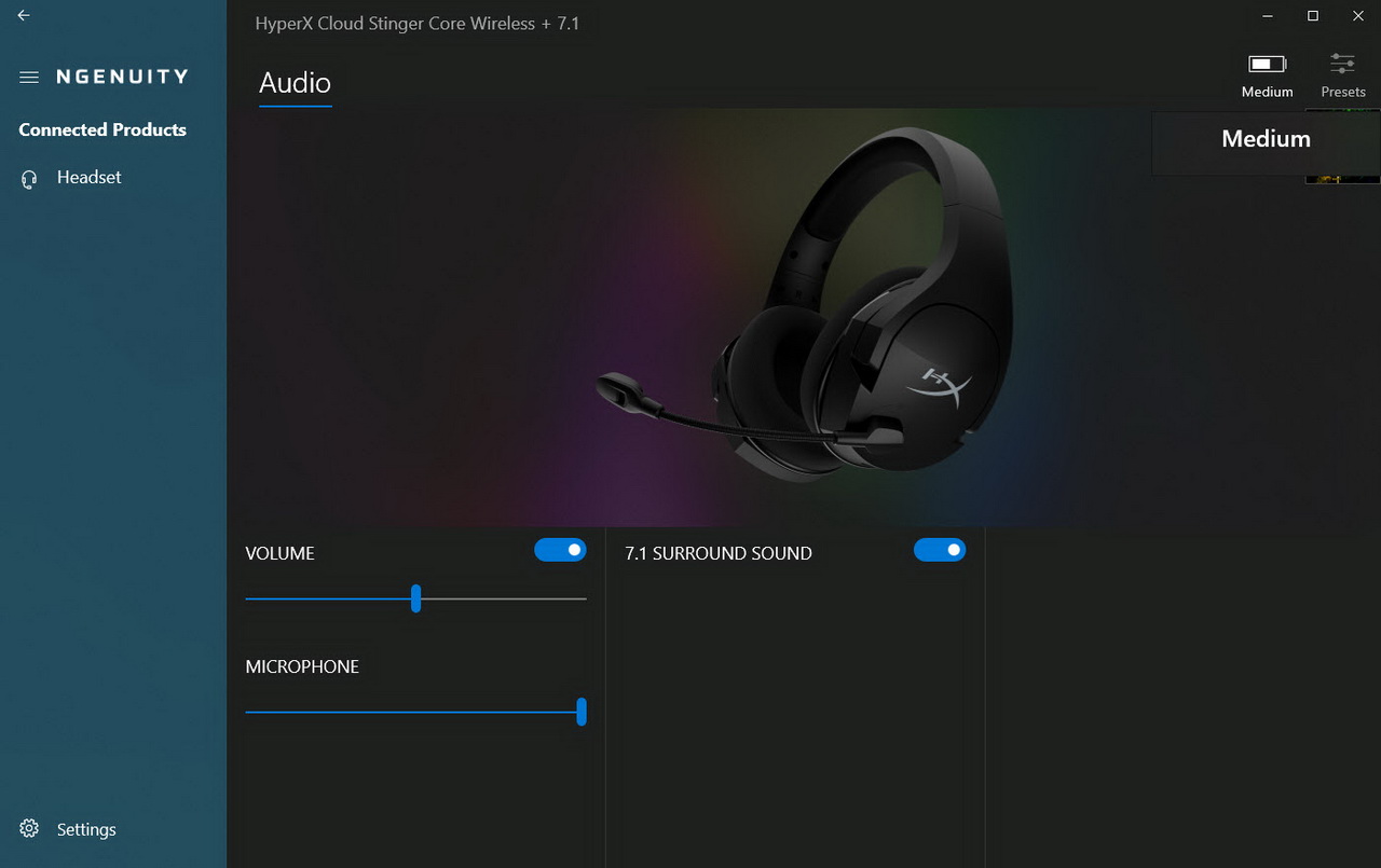 Stinger core sale wireless 7.1