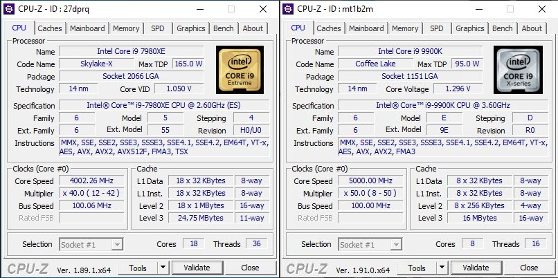 cpuz x299 z390