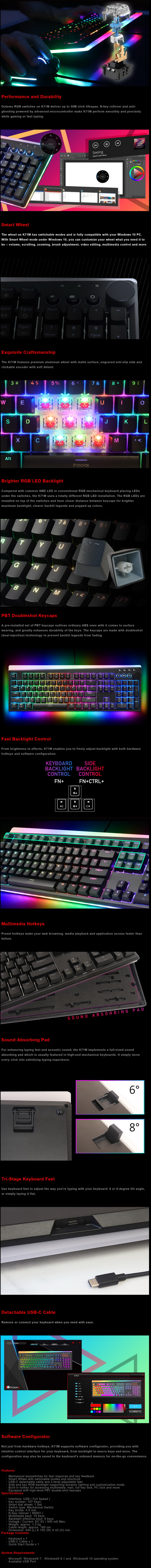 i-Rocks K71M RGB Illuminated Mechanical Keyboard Review