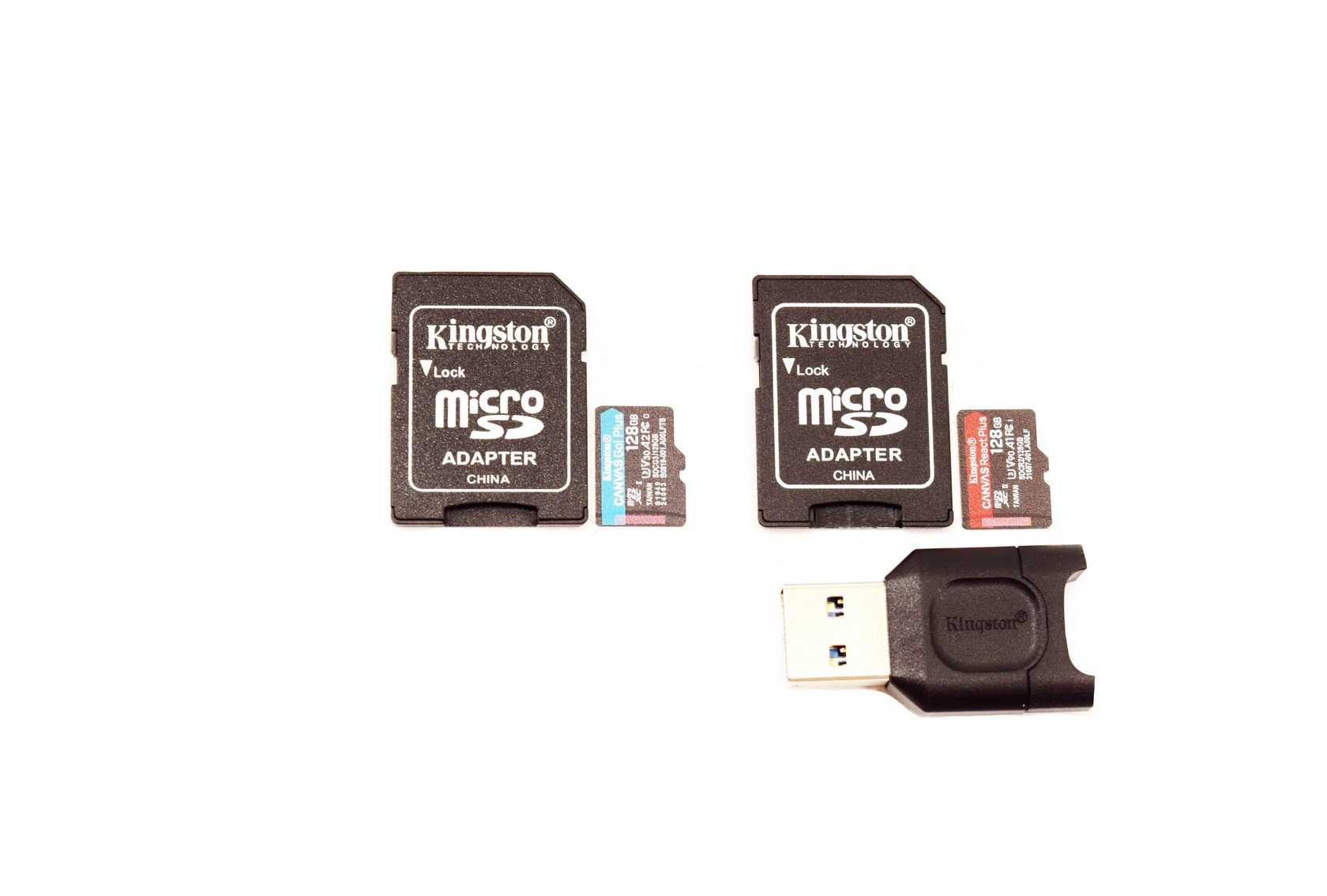 Карта памяти kingston canvas go plus microsdxc 128gb с адаптером