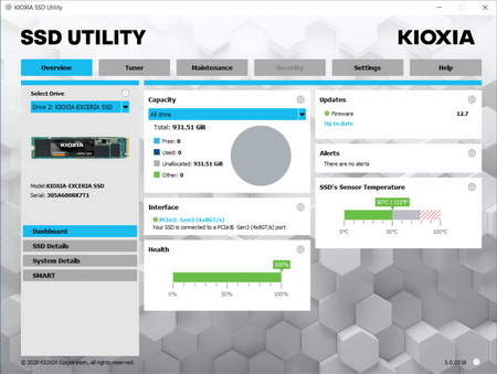 kioxia ssd utility 1t