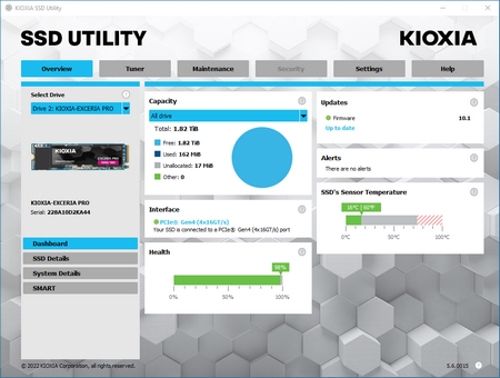 kioxia ssd utility 1t