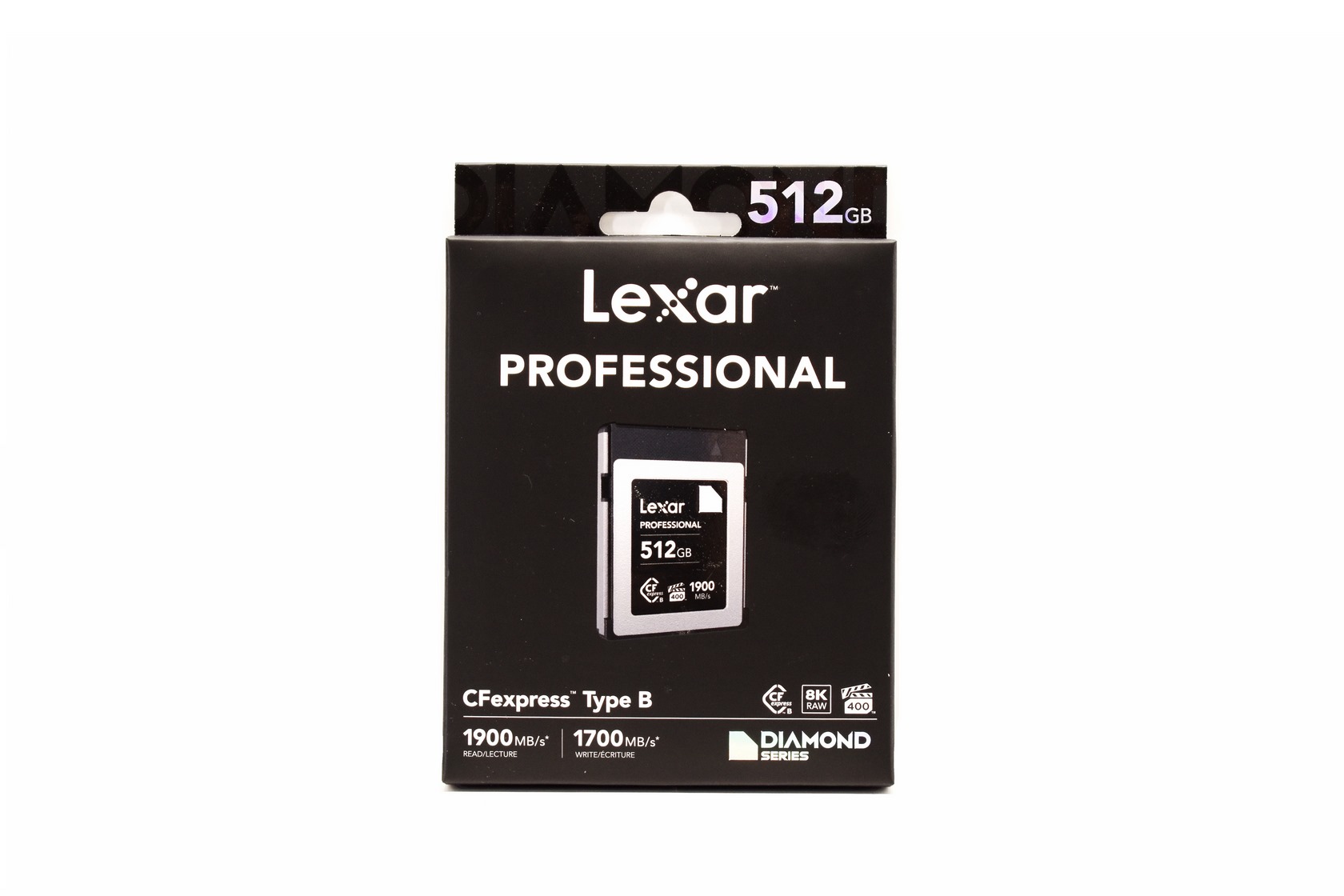 Carte Mémoire Lexar Professional CFexpress Type B - 512 Go, Série Diamond, Neuve