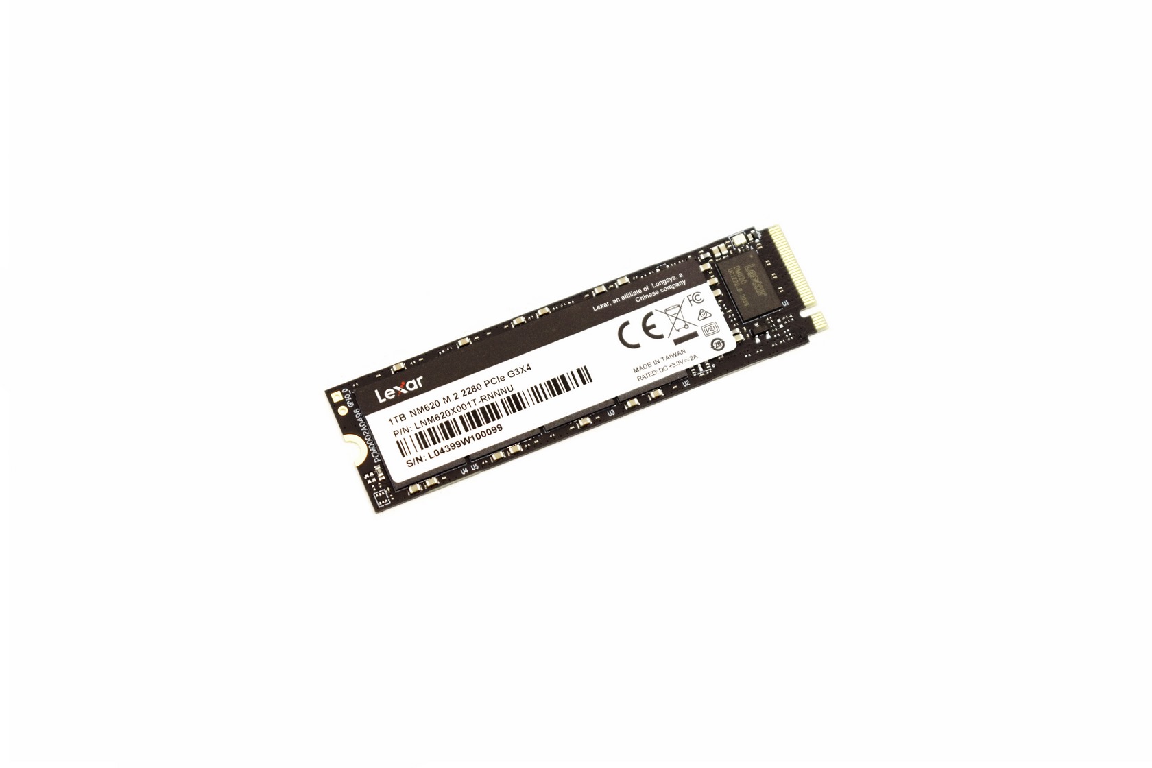 2TB M.2 PCIe Gen3x4 NVMe LEXAR NM620 (LNM620X001T-RNNNU)