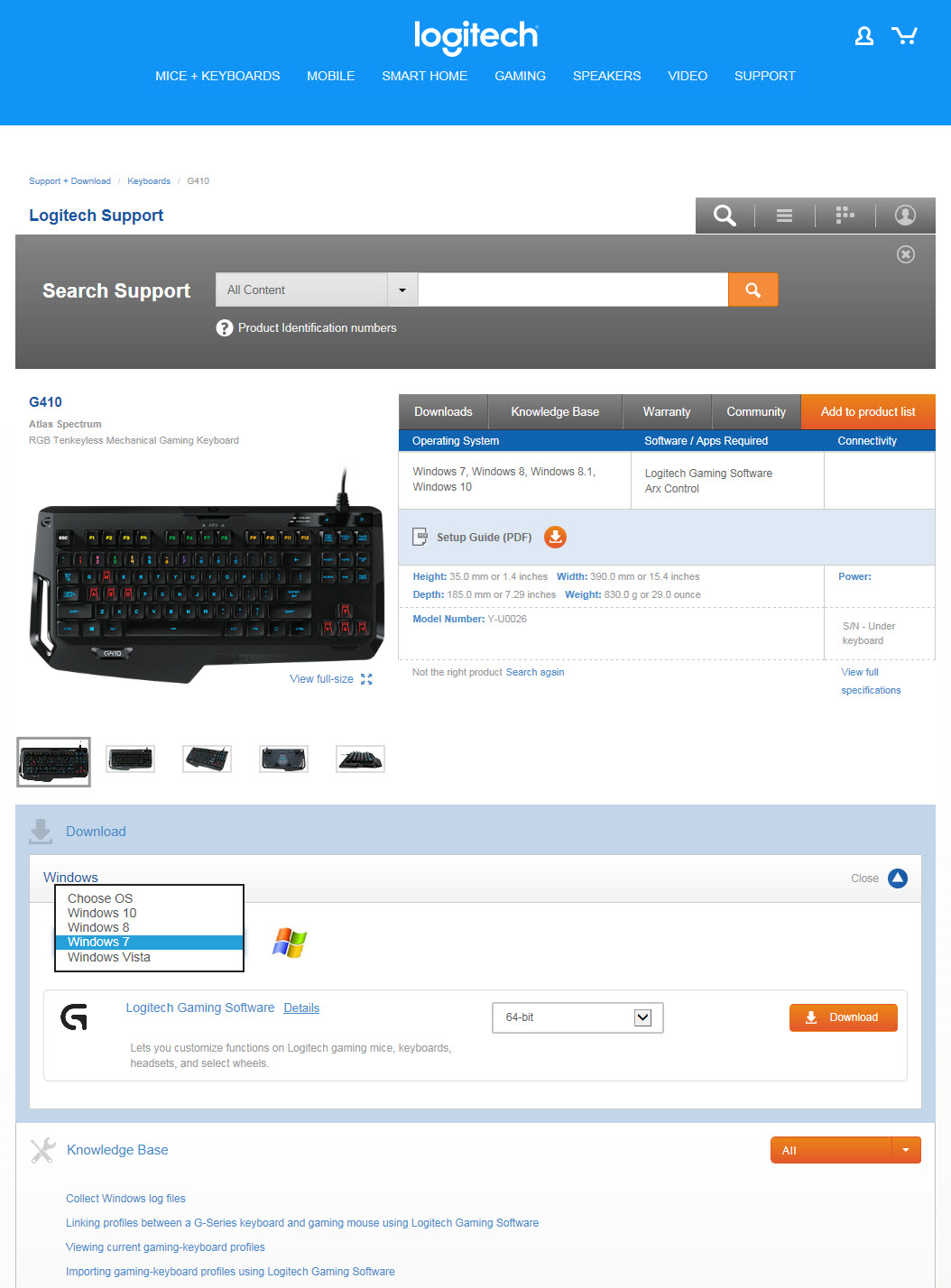 Ambient Nonsens Afskedige Logitech G410 Atlas Spectrum Tenkeyless RGB Mechanical Gaming Keyboard  Review
