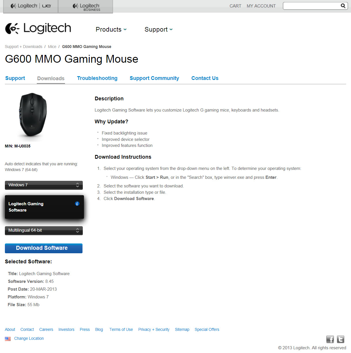 platform elskerinde Læsbarhed Logitech G600 MMO Gaming Mouse Review