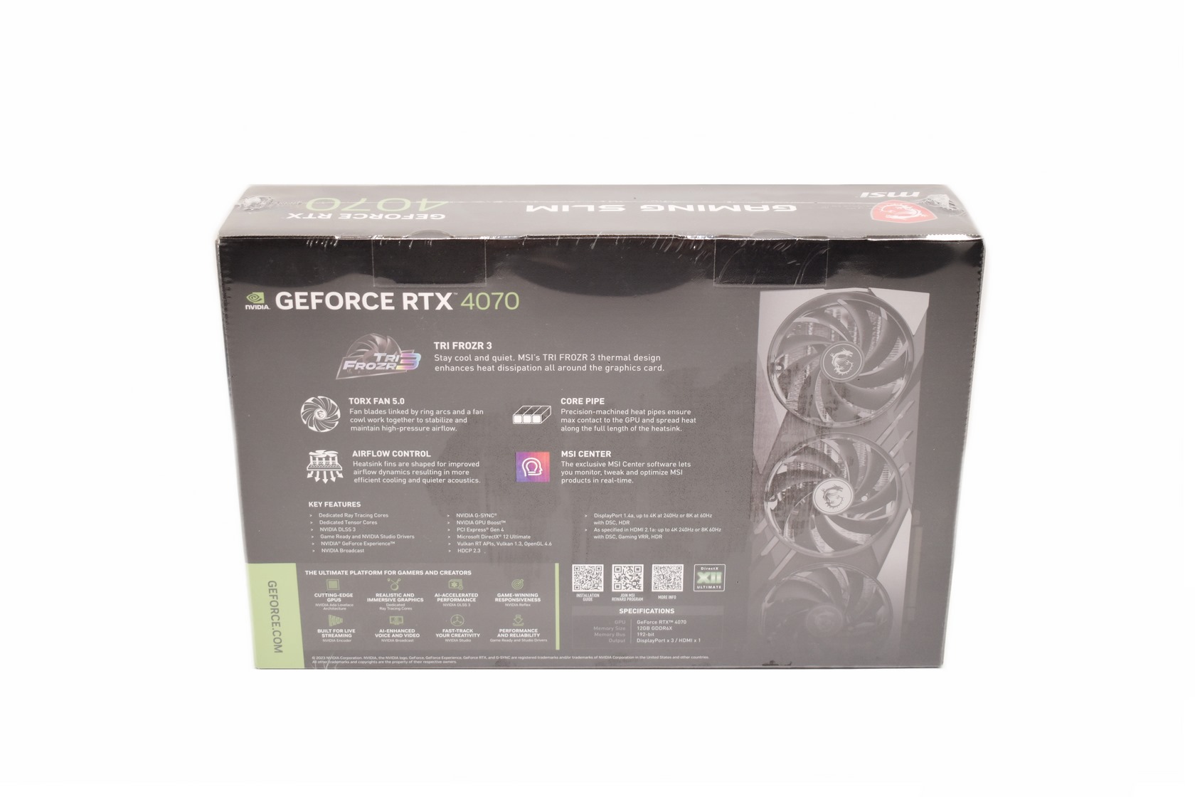 MSI GeForce RTX 4070 Gaming Slim 12GB Graphics Card Review