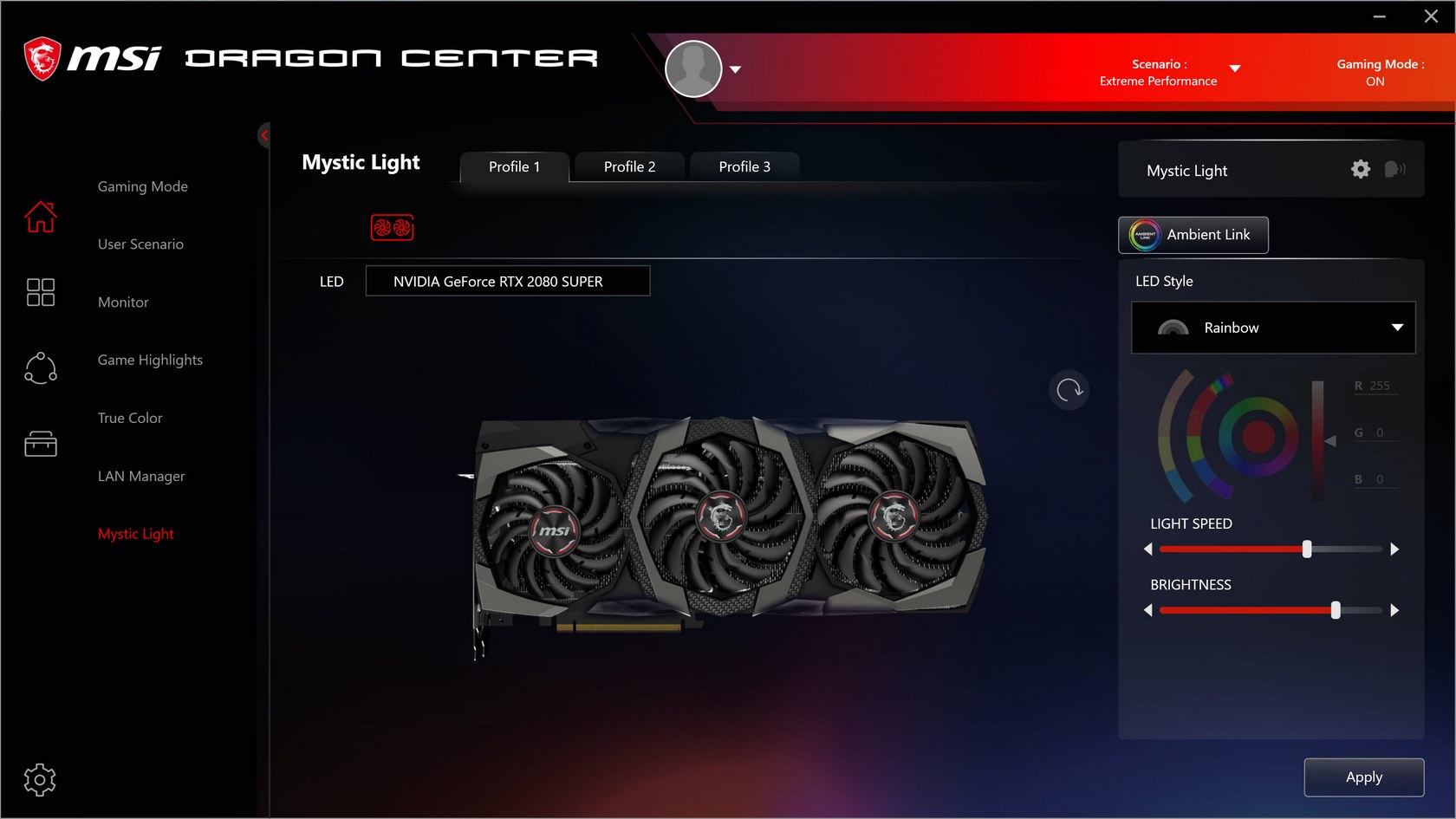 Msi 2080 super discount software