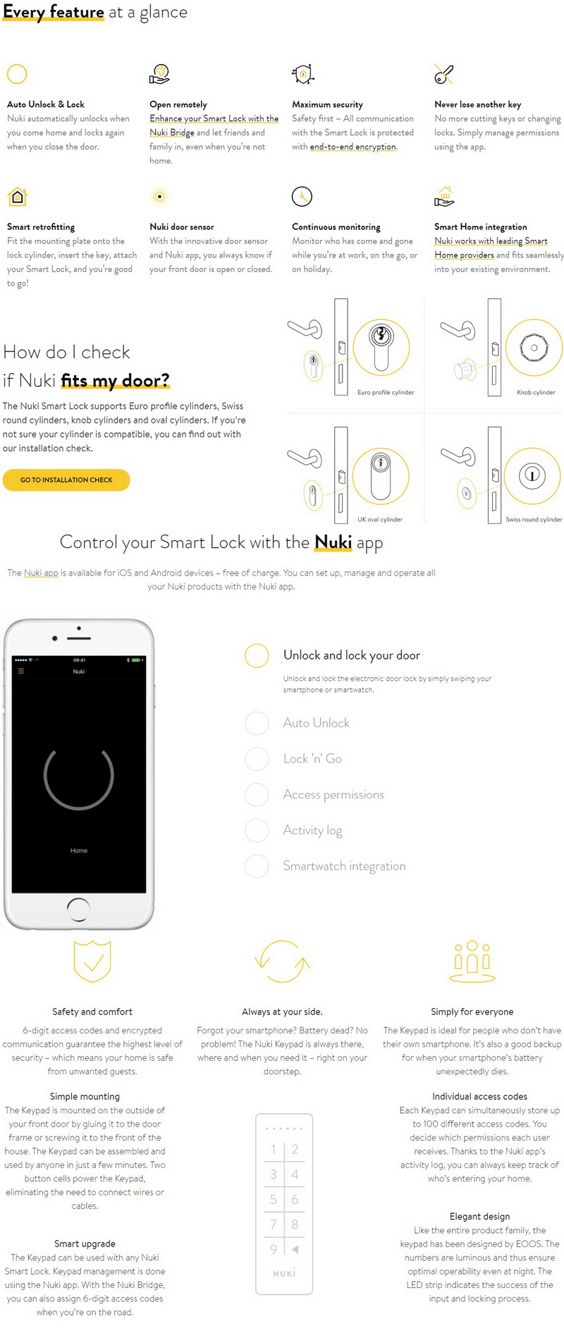 Connected Auto-Locking Door Locks : Nuki Smart Lock 2.0