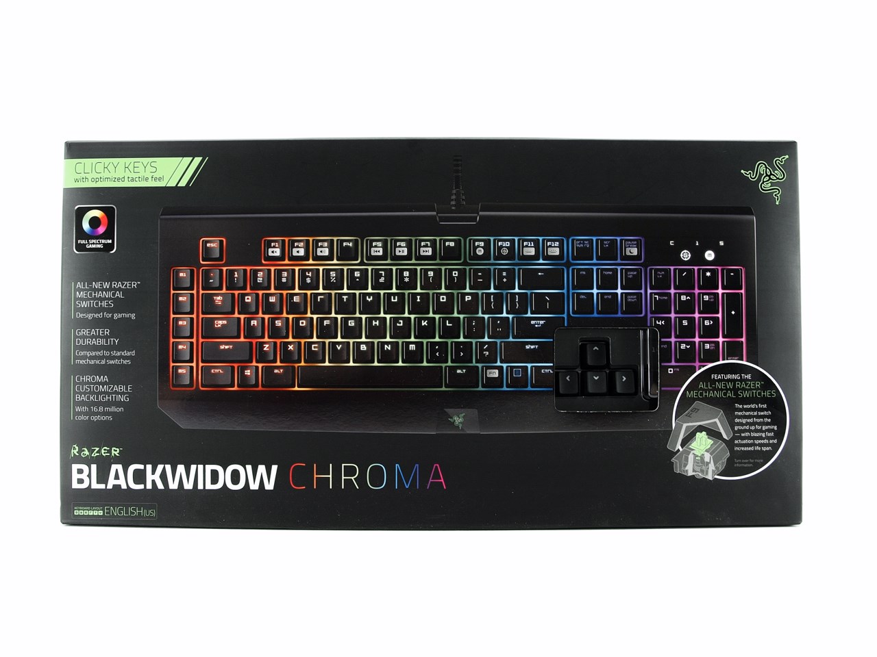 Razer BlackWidow Chroma Mechanical Gaming Keyboard Review