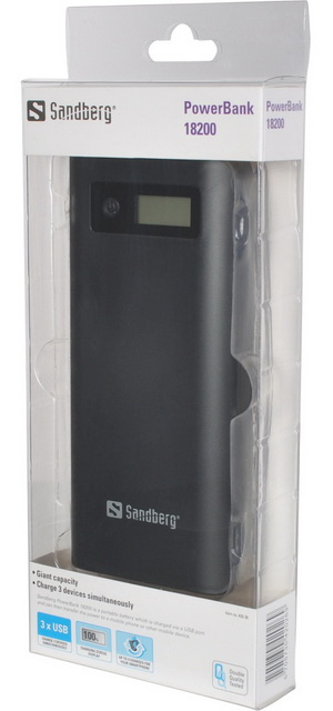 sandberg powerbank 18200a