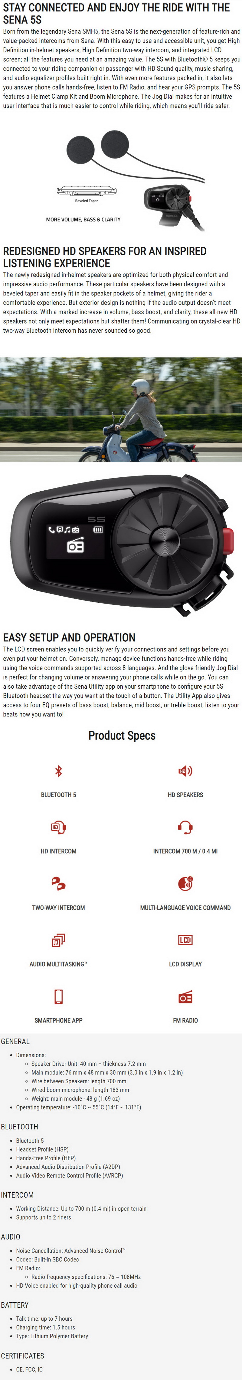 Sena 5S Dual Motorcycle Bluetooth Communication System Review