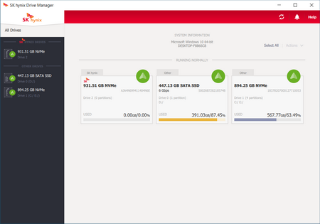 sk hynix drive manager 1t